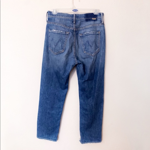 Mother Superior The Tomcat Jeans Pray for Hidden Gems Denim Straight Distressed - Picture 5 of 17